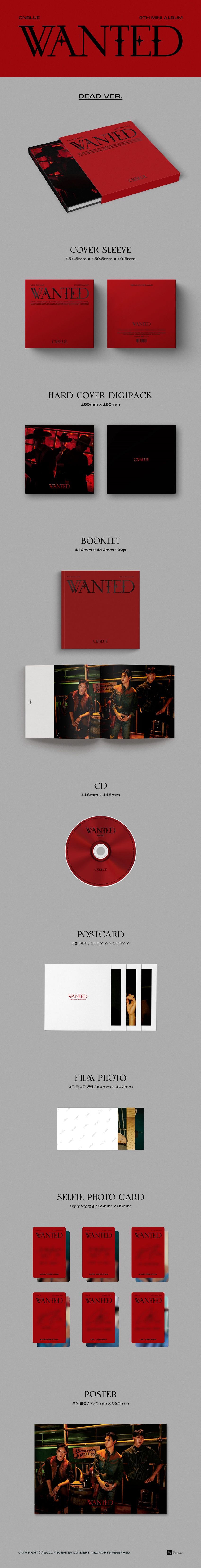 ktown4u.com : CNBLUE - 9TH MINI ALBUM [WANTED] (Random Ver.)